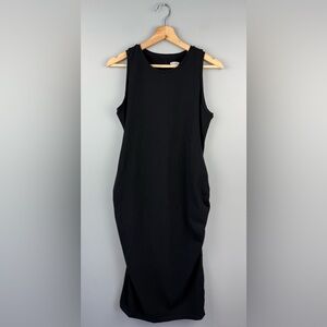 Old Navy Black Sleeveless Fitted Dress